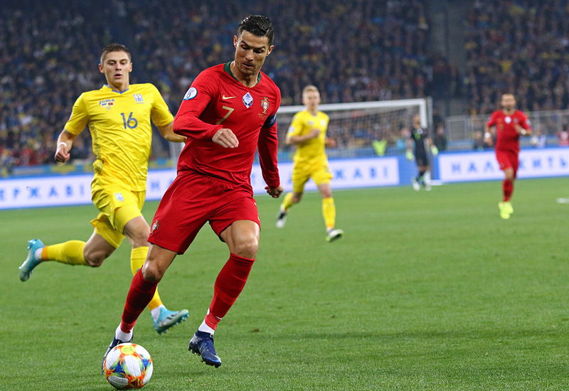 ronaldo playing for portugal