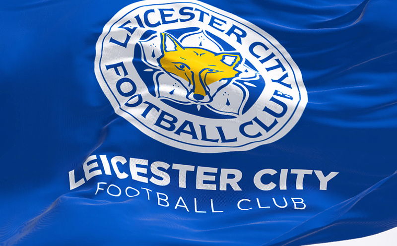 leicester city fc flag waving
