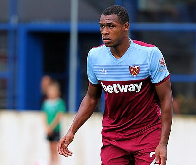 west ham player with shirt featuring gambling sponsor
